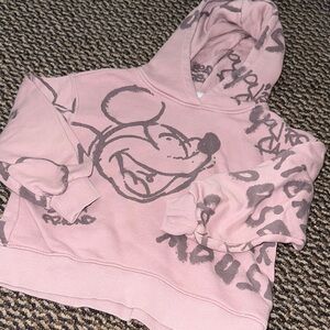 Disney Kids Light Pink Mickey Hoodie
